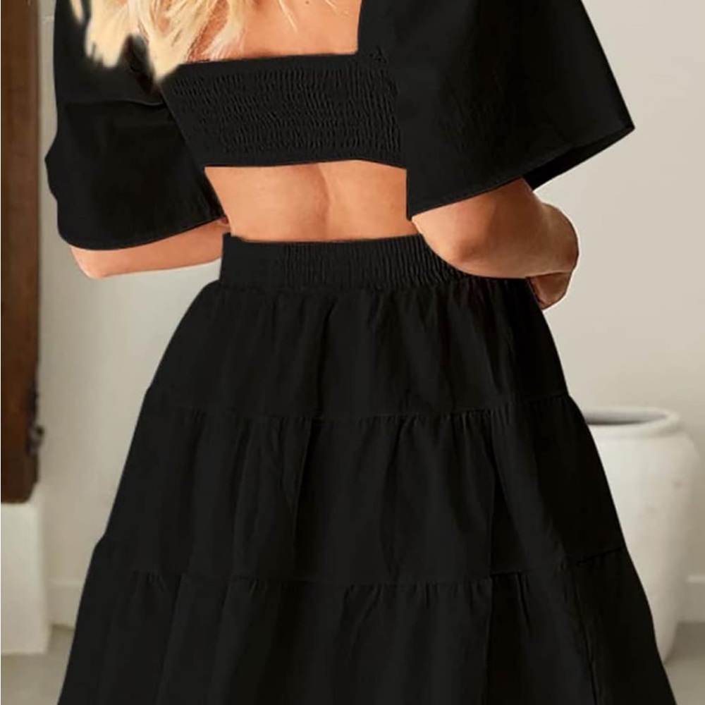 Women's Summer Dresses Square Neck Dress